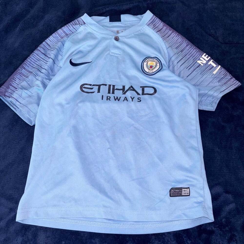 Nike Manchester City 2018/19 De Bruyne #17 Home Soccer Jersey